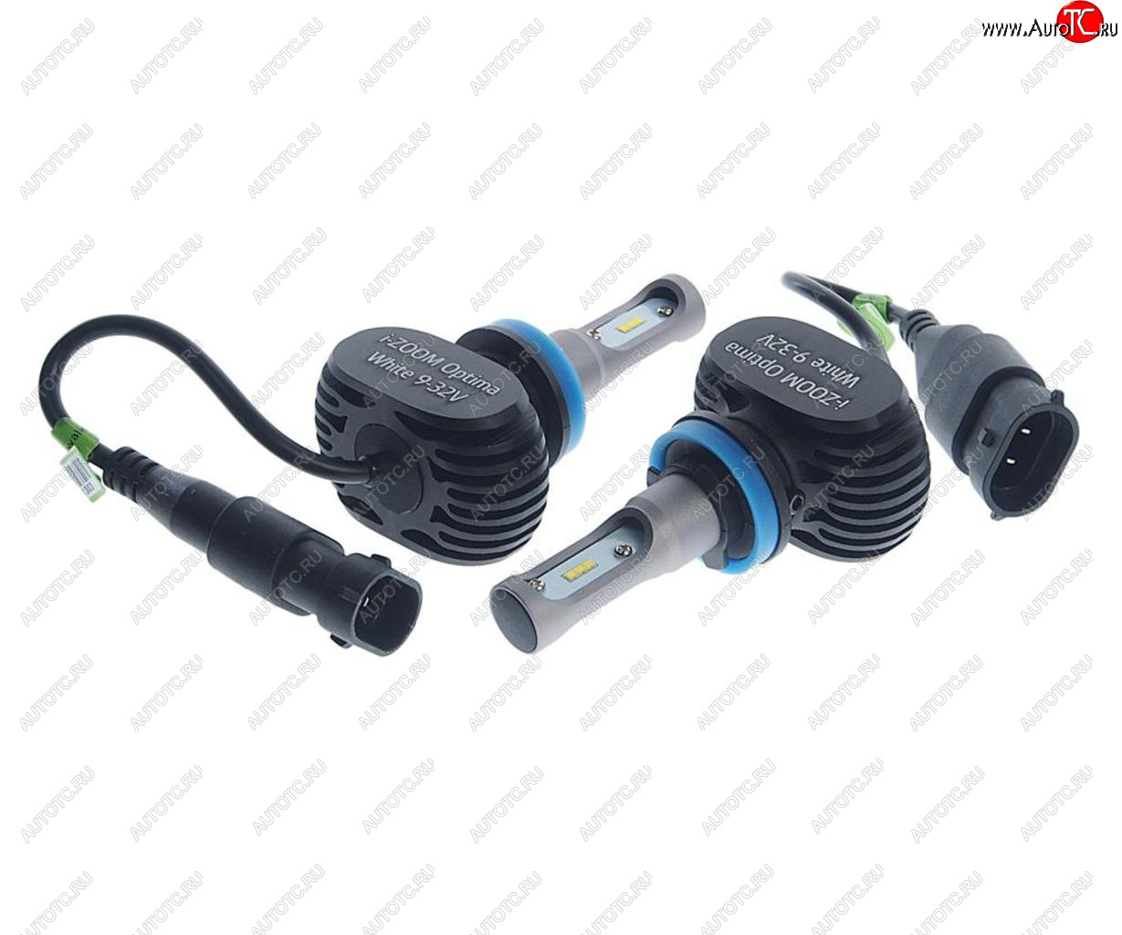 2 199 р. Лампа светодиодная 1224V H8 PGJ19-1 5100K (2шт.) I-Zoom OPTIMA OPTIMA i-h8  с доставкой в г. Керчь