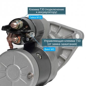 9 999 р. Стартер МТЗ-1221,22,ЗИЛ,ГАЗ,МАЗ,ПАЗ дв.ММЗ ЕВРО-2 Д243,245,260 24В 3.5кВт ISKRAMOTOR ISKRAMOTOR ims201035  с доставкой в г. Керчь. Увеличить фотографию 2