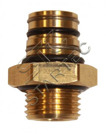 429 р. Соединитель переходник М14x1.5 P5 поворотный латунь STARTEC STARTEC inf.11.14p5  с доставкой в г. Керчь. Увеличить фотографию 2