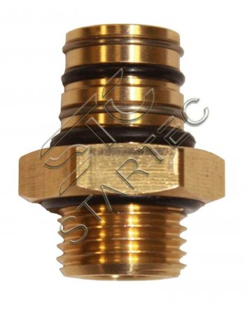 429 р. Соединитель переходник М14x1.5 P5 поворотный латунь STARTEC STARTEC inf.11.14p5  с доставкой в г. Керчь. Увеличить фотографию 1