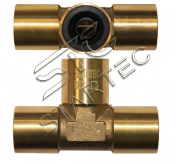 Соединитель трубки ПВХ,полиамид d=8х1.0мм тройник латунь STARTEC STARTEC inf.21.08t