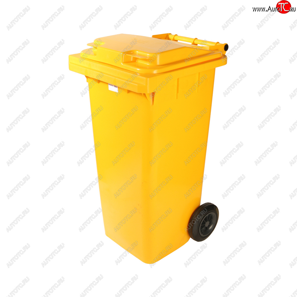 3 369 р. Контейнер мусорный 120л на колесах желтый 23.C29 IPLAST IPLAST ip-366084  с доставкой в г. Керчь