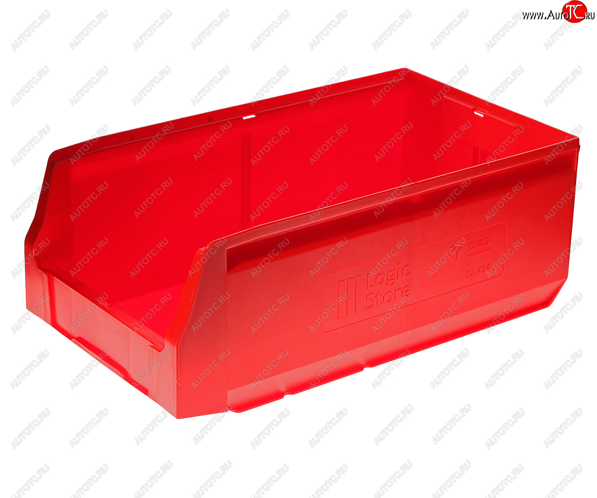 499 р. Лоток складской 400х225х150мм красный IPLAST IPLAST ip-378749  с доставкой в г. Керчь