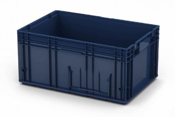 1 439 р. Ящик полимерный многооборотный 594х396х280мм синий IPLAST IPLAST ip-378844 IPLAST ip-378844  с доставкой в г. Керчь. Увеличить фотографию 2