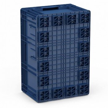 1 439 р. Ящик полимерный многооборотный 594х396х280мм синий IPLAST IPLAST ip-378844 IPLAST ip-378844  с доставкой в г. Керчь. Увеличить фотографию 3