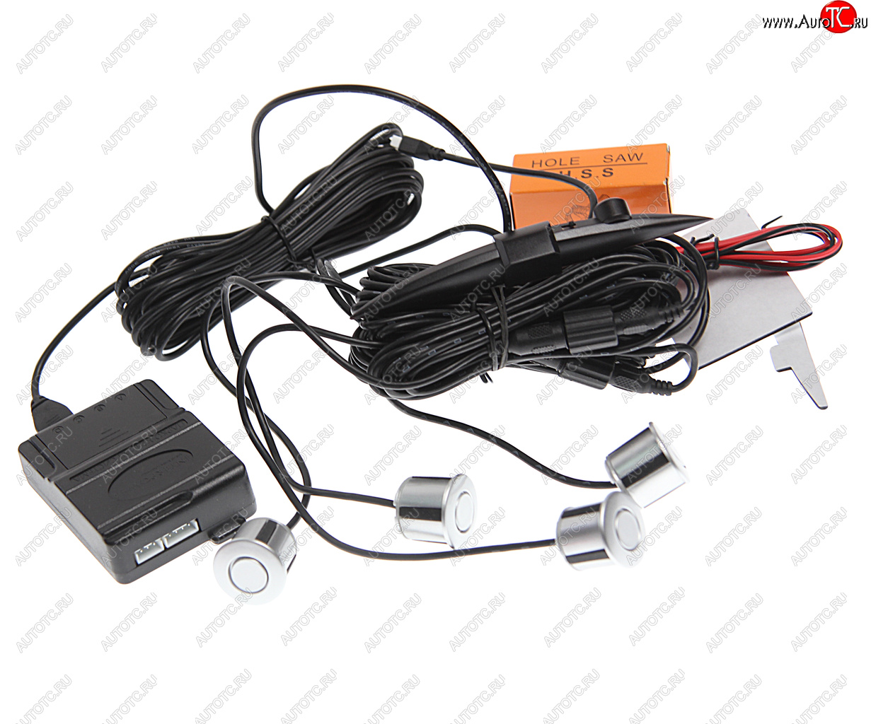 2 379 р. Датчик парковки d=21мм INTERPOWER INTERPOWER ip-422 silver  с доставкой в г. Керчь