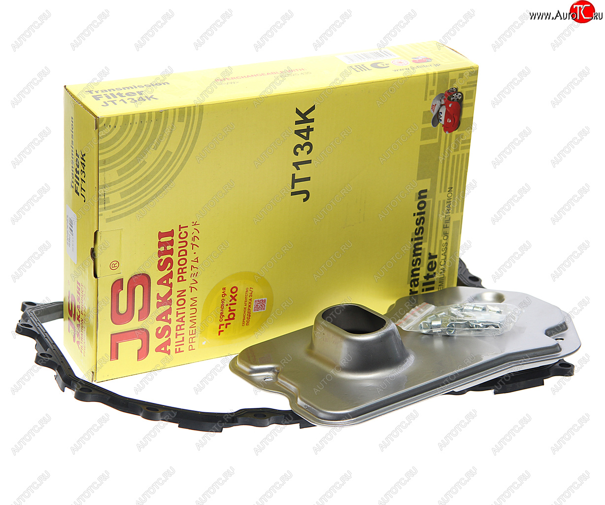 4 199 р. Фильтр масляный АКПП VW Touareg (02-10) AUDI Q7 (06-) (с прокладкой) JS ASAKASHI JS ASAKASHI jt134k  с доставкой в г. Керчь
