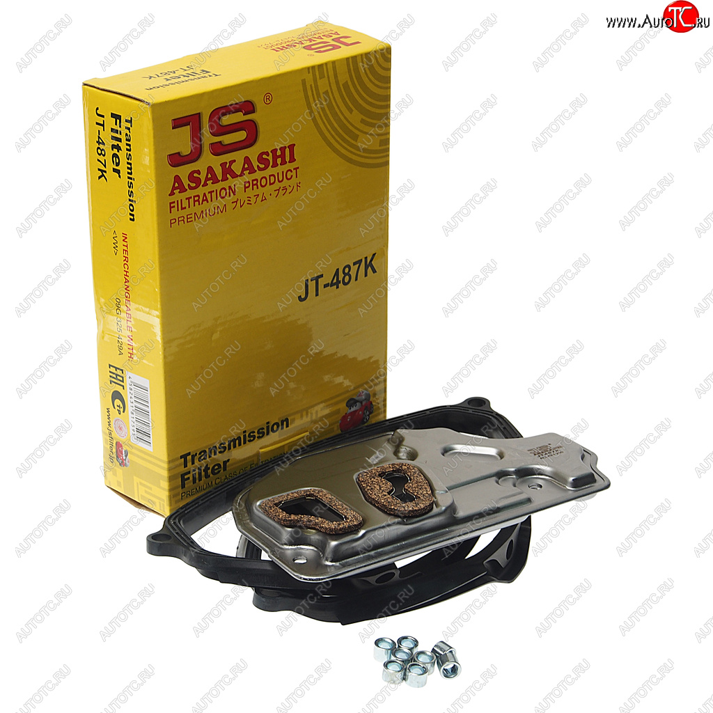 6 449 р. Фильтр масляный АКПП VW Golf 5,Jetta,Passat (05-) (с прокладкой) JS ASAKASHI JS ASAKASHI jt487k  с доставкой в г. Керчь