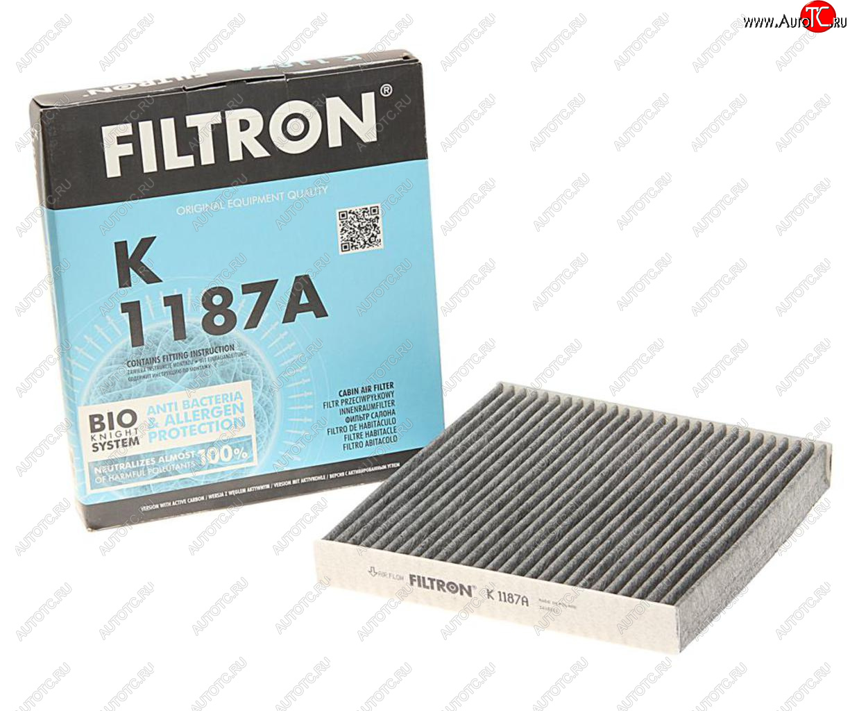 779 р. Фильтр воздушный салона HONDA Accord (03-13) угольный FILTRON FILTRON k1187a  с доставкой в г. Керчь
