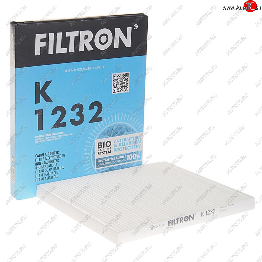 419 р. Фильтр воздушный салона HYUNDAI Tucson KIA Rio (05-),Sportage,Carens FILTRON FILTRON k1232  с доставкой в г. Керчь