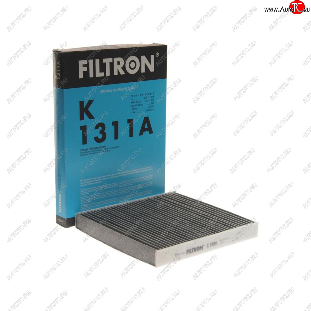 899 р. Фильтр воздушный салона VW Golf (14-) AUDI A3 (12-) SEAT Leon (12-) угольный FILTRON FILTRON k1311a  с доставкой в г. Керчь