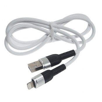 Кабель iPhone (5-) 1м FAISON FAISON k-132 metal line silver