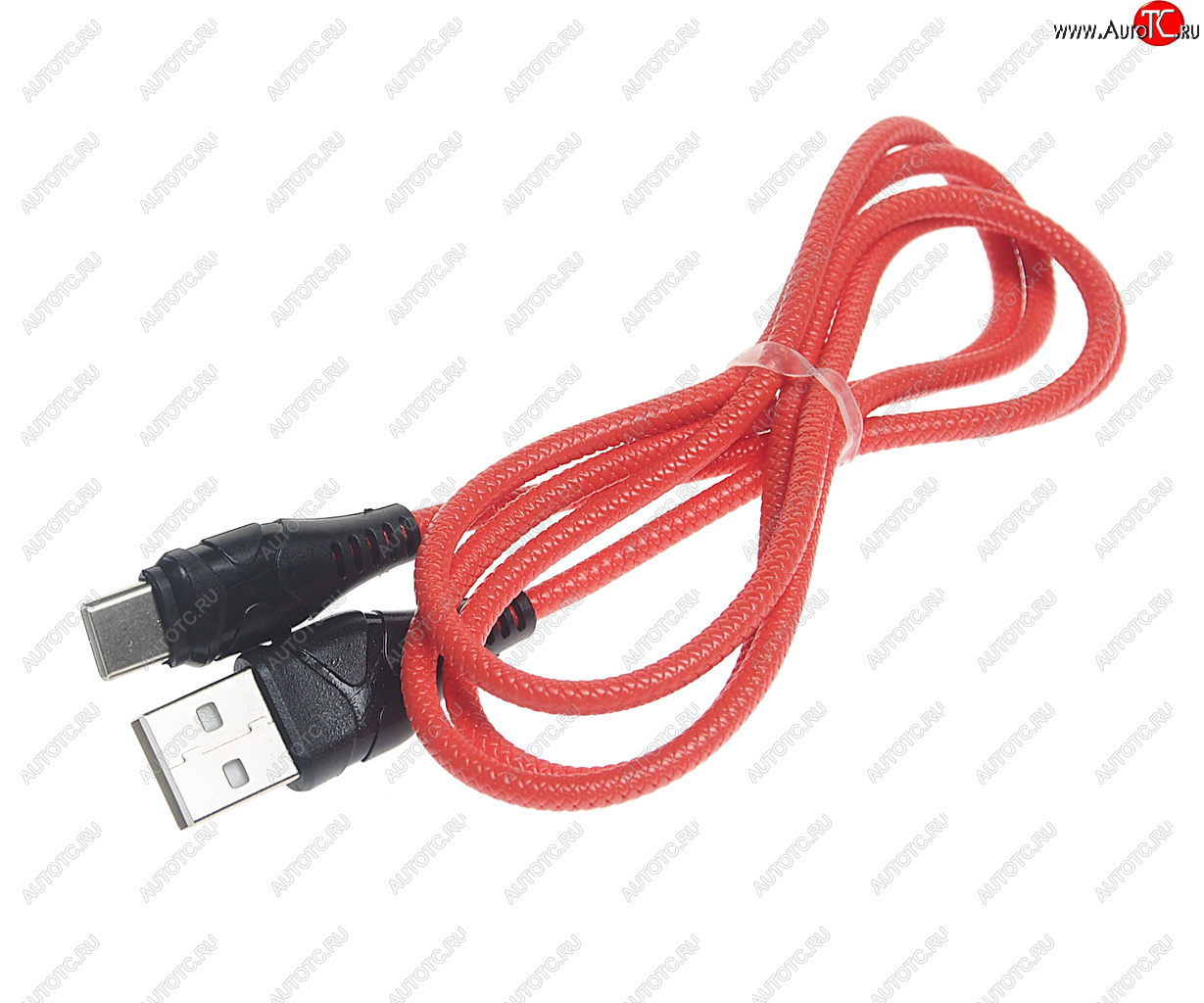 199 р. Кабель USB Type C 1м FAISON FAISON k-50 zero red  с доставкой в г. Керчь
