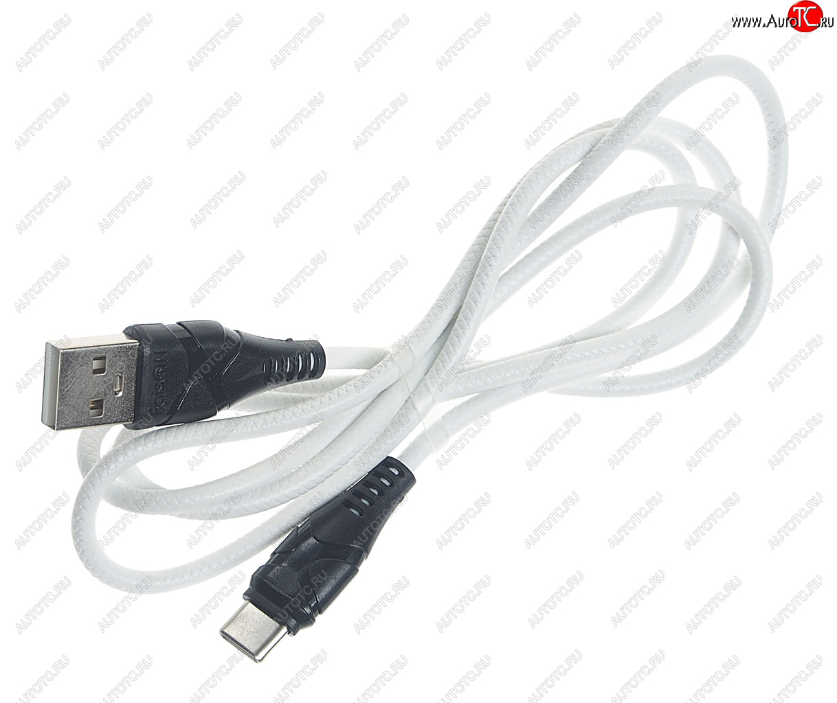 196 р. Кабель USB Type C 1м FAISON FAISON k-50 zero white  с доставкой в г. Керчь