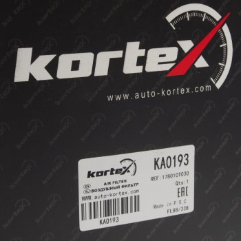 339 р. Фильтр воздушный TOYOTA Auris,Corolla (07-),Avensis (09-) KORTEX KORTEX ka0193 KORTEX ka0193  с доставкой в г. Керчь. Увеличить фотографию 3