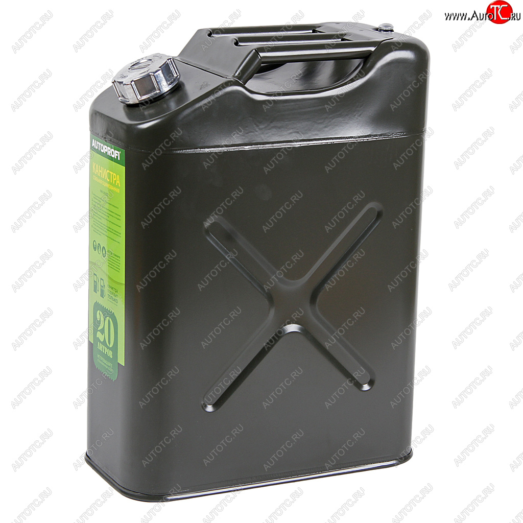 4 999 р. Канистра 20л сталь со сливным устройством AUTOPROFI AUTOPROFI kan-300 (20l)  с доставкой в г. Керчь