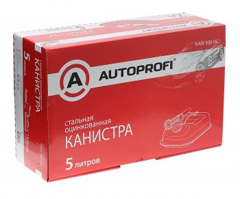 3 599 р. Канистра 5л сталь плоская со сливным устройством AUTOPROFI AUTOPROFI kan-500 (5l)  с доставкой в г. Керчь. Увеличить фотографию 2