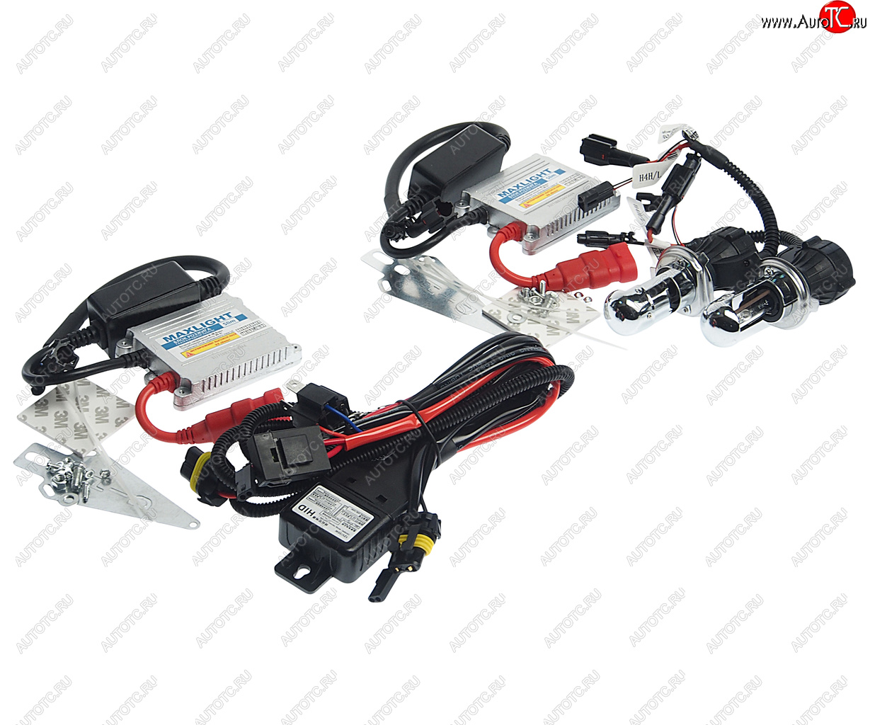 3 399 р. Оборудование ксеноновое набор H4 5000K Slim MAXLIGHT MAXLIGHT kms lcl h4h-l50  с доставкой в г. Керчь