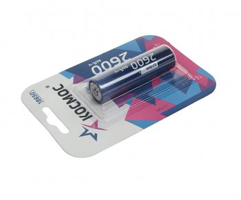 459 р. Батарейка 18650 3.7V аккумулятор 2600mAh блистер КОСМОС КОСМОС koc18650li-ion26ubl1  с доставкой в г. Керчь. Увеличить фотографию 2