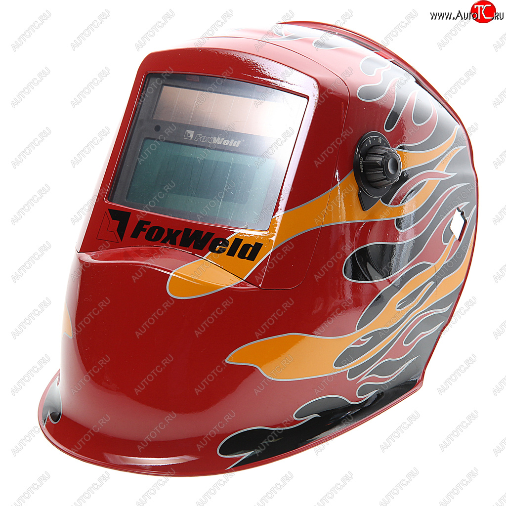 3 199 р. Маска сварщика регулировка затемнения (хамелеон) Корунд-2 Огонь FOXWELD FOXWELD корунд-2 (ф-р 7100v)  с доставкой в г. Керчь