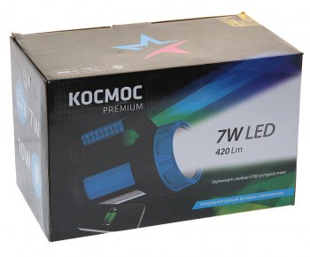 2 299 р. Фонарь-прожектор аккумуляторный КОСМОС КОСМОС kosaccu9107wusb  с доставкой в г. Керчь. Увеличить фотографию 4