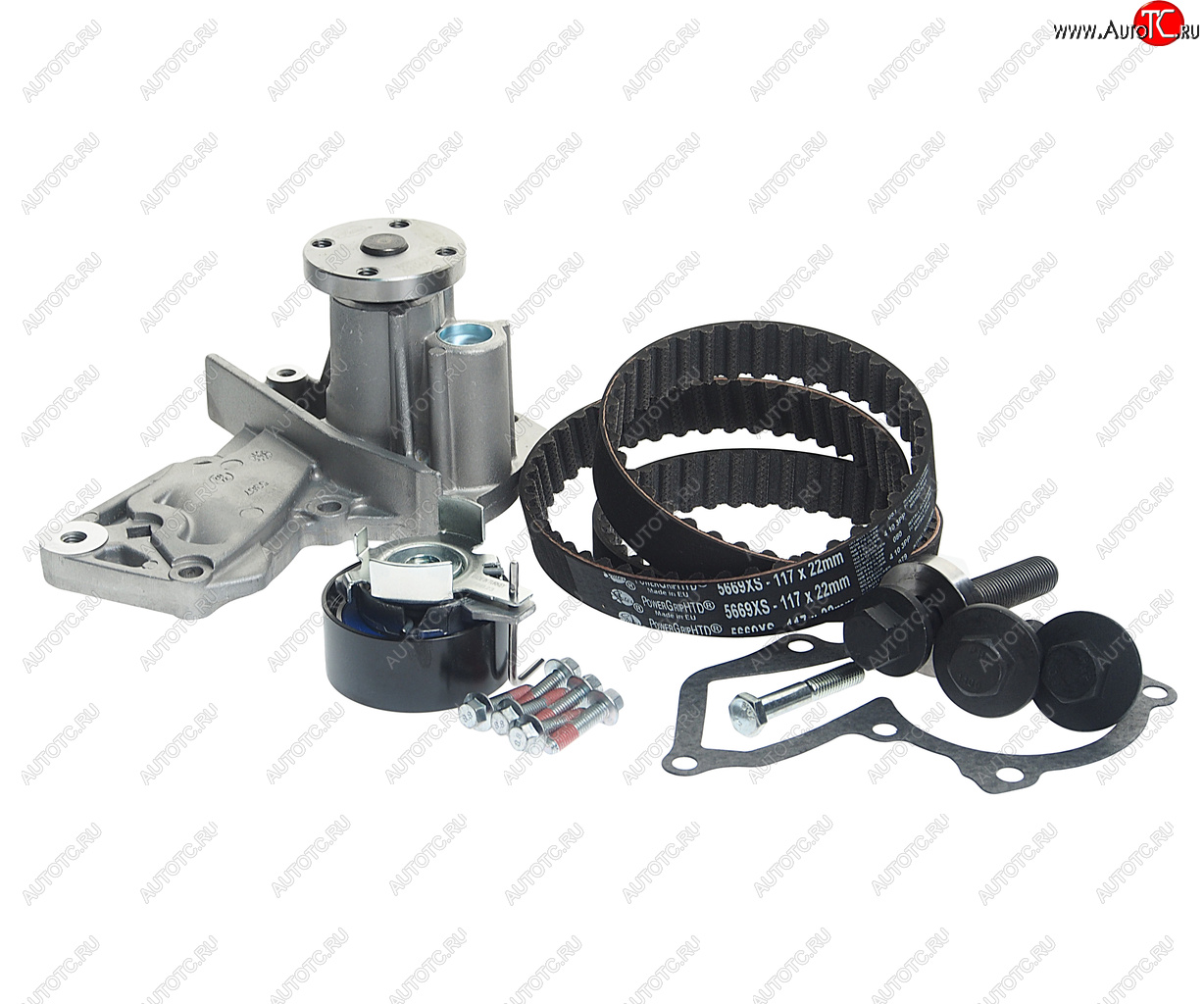 16 699 р. Комплект ГРМ FORD Fusion,Focus 2 (1.41.6) с насосом водяным GATES GATES kp15669xs  с доставкой в г. Керчь