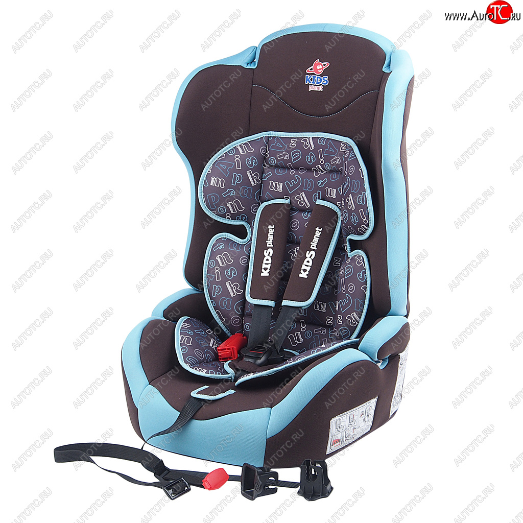 8 599 р. Автокресло детское 9-36кг (I-II-III) 1-12лет шоколадные буквы Isofix Sputnik KIDS PLANET SIGER kres2552  с доставкой в г. Керчь