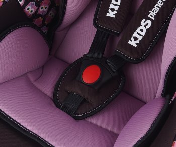 4 599 р. Автокресло детское 0-13кг (0+) 0-1.5лет розовые совы Luna SG321 KIDS PLANET SIGER kres2560  с доставкой в г. Керчь. Увеличить фотографию 4