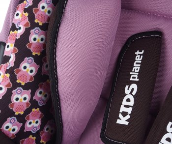 4 599 р. Автокресло детское 0-13кг (0+) 0-1.5лет розовые совы Luna SG321 KIDS PLANET SIGER kres2560  с доставкой в г. Керчь. Увеличить фотографию 5
