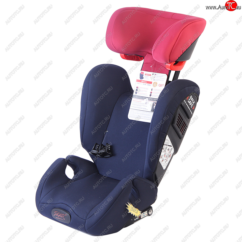 11 499 р. Автокресло детское 15-36кг (II-lll) 3-12лет royal blue (синийкрасный) Дельта FIX SIGER SIGER kres3327  с доставкой в г. Керчь