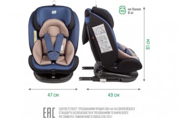 13 699 р. Автокресло детское 0-36кг (0+I-ll-IlI) 0-12лет blue Isofix Boss SMART TRAVEL SMART TRAVEL kres3577  с доставкой в г. Керчь. Увеличить фотографию 12