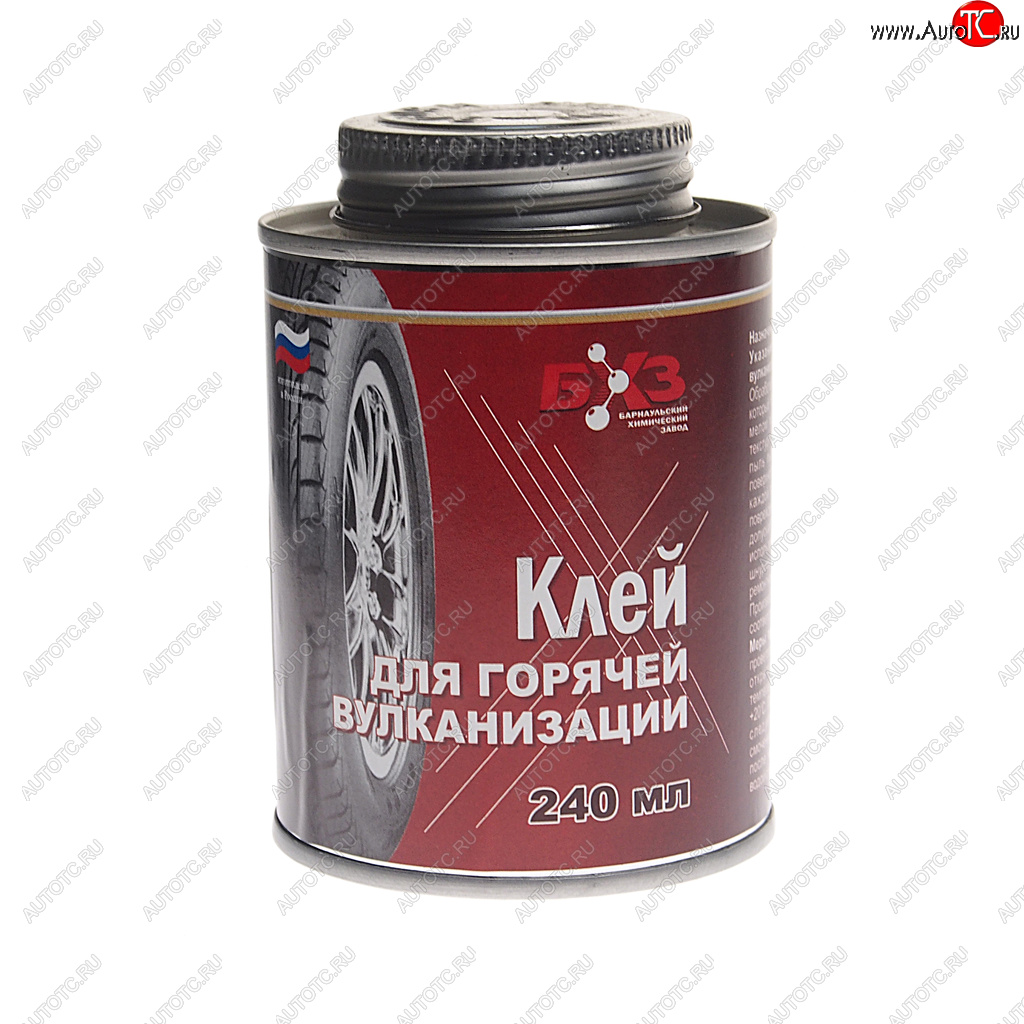 559 р. Клей резиновый самовулканизующийся 240мл в жестяной банке с кистью (горячей вулканизации) БХЗ БХЗ крс-240гв  с доставкой в г. Керчь