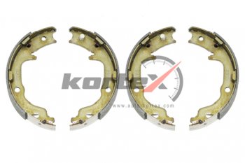 2 149 р. Колодки тормозные задние барабанные (4шт.) KORTEX Mitsubishi Lancer 10 CY седан дорестайлинг (2007-2010)  с доставкой в г. Керчь. Увеличить фотографию 3