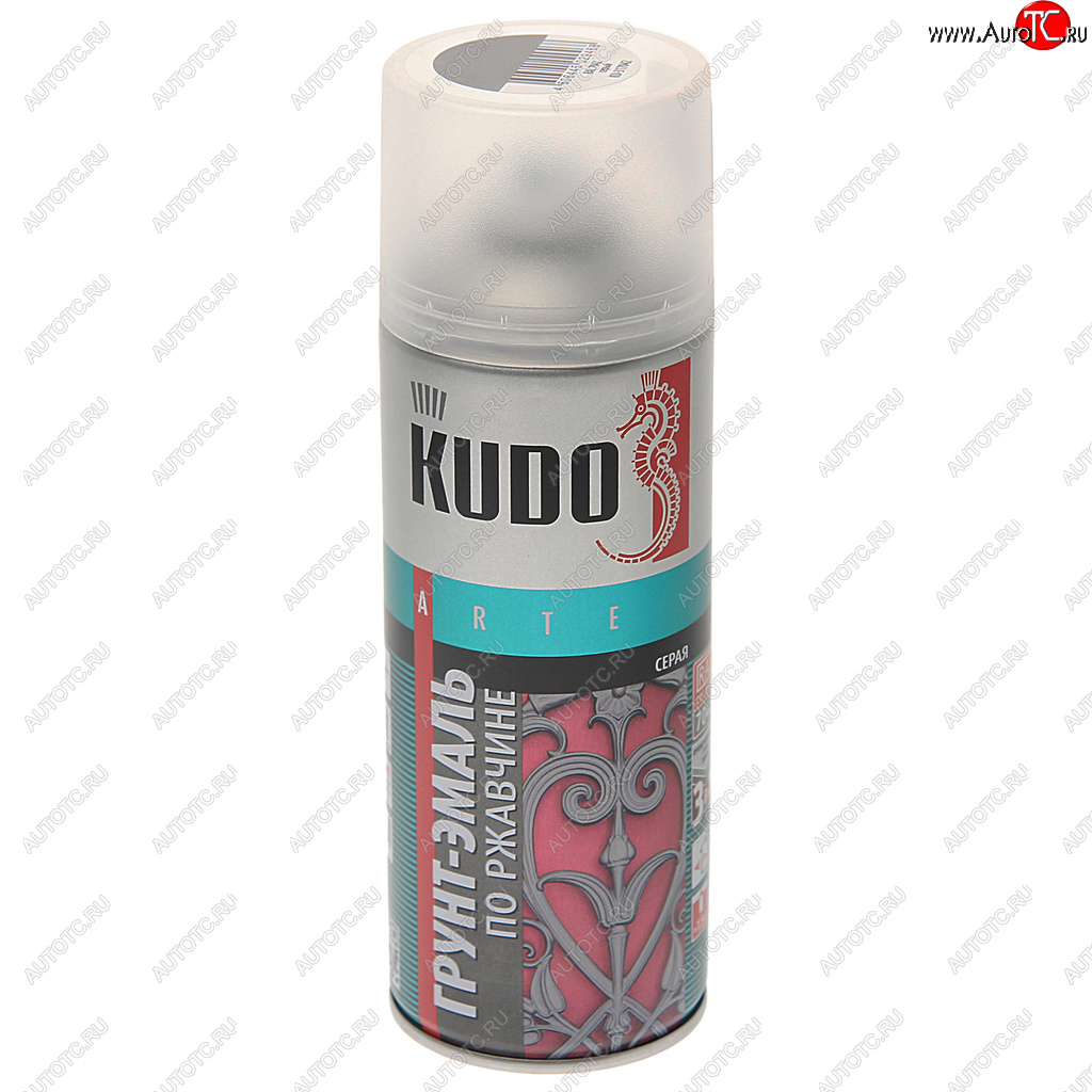 359 р. Грунт-эмаль по ржавчине серый RAL 7042 аэрозоль 520мл KUDO KUDO ku-317042  с доставкой в г. Керчь