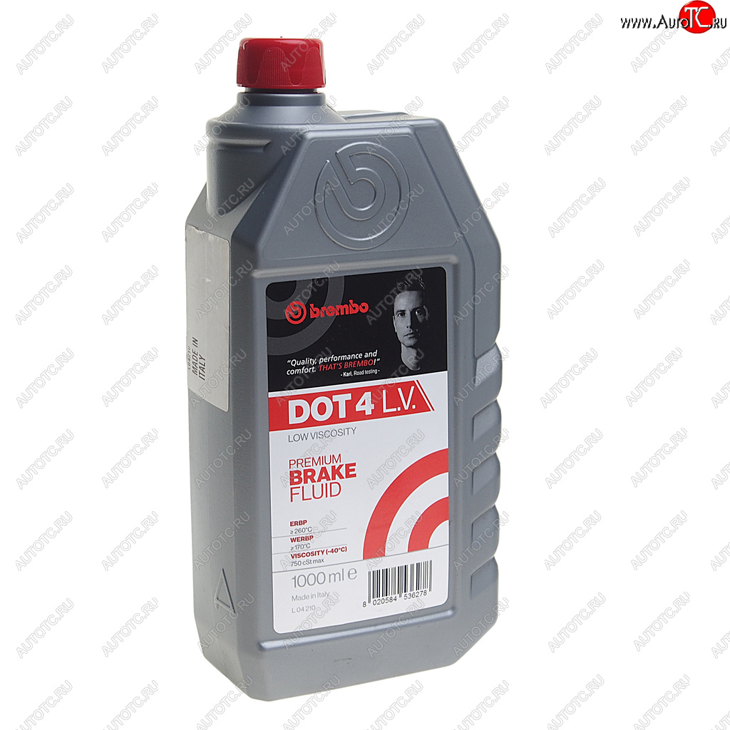 1 299 р. Жидкость тормозная DOT-4 LV 1л BREMBO BREMBO l04210  с доставкой в г. Керчь