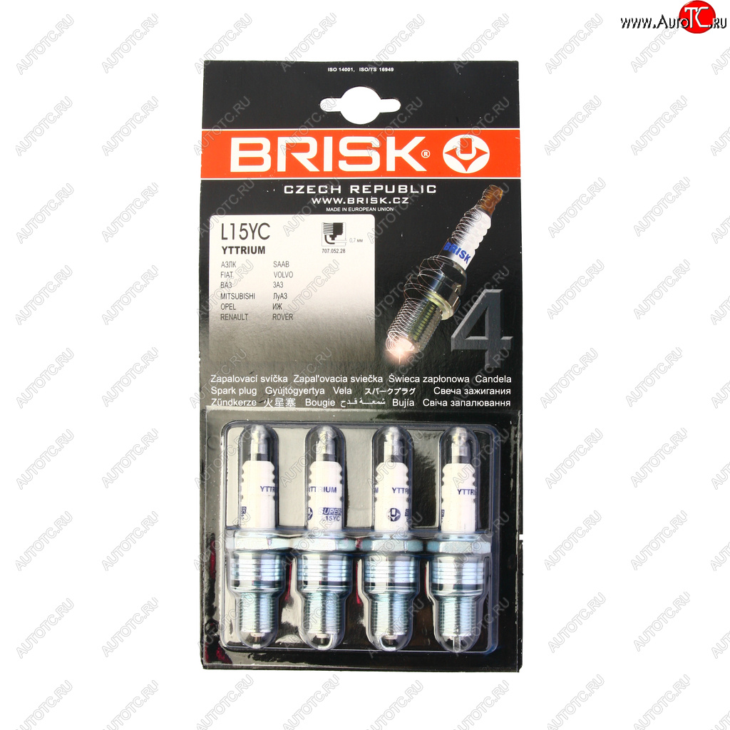 889 р. Свеча зажигания ВАЗ-2101 L15YC SUPER комплект BRISK BRISK l15yc  с доставкой в г. Керчь