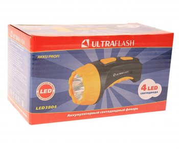 439 р. Фонарь ручной встроенная вилка ULTRAFLASH ULTRAFLASH led3804 ULTRAFLASH led3804  с доставкой в г. Керчь. Увеличить фотографию 2
