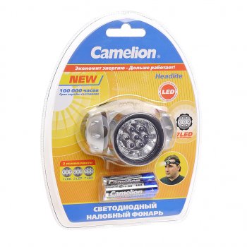 599 р. Фонарь налобный CAMELION CAMELION led5310-7f3  с доставкой в г. Керчь. Увеличить фотографию 1