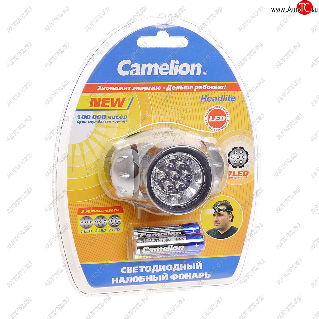 599 р. Фонарь налобный CAMELION CAMELION led5310-7f3  с доставкой в г. Керчь