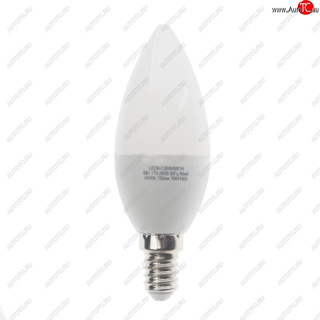 129 р. Лампа светодиодная E14 С35 8W (75W) 220V холодный BasicPower CAMELION CAMELION led8-c35845e14  с доставкой в г. Керчь