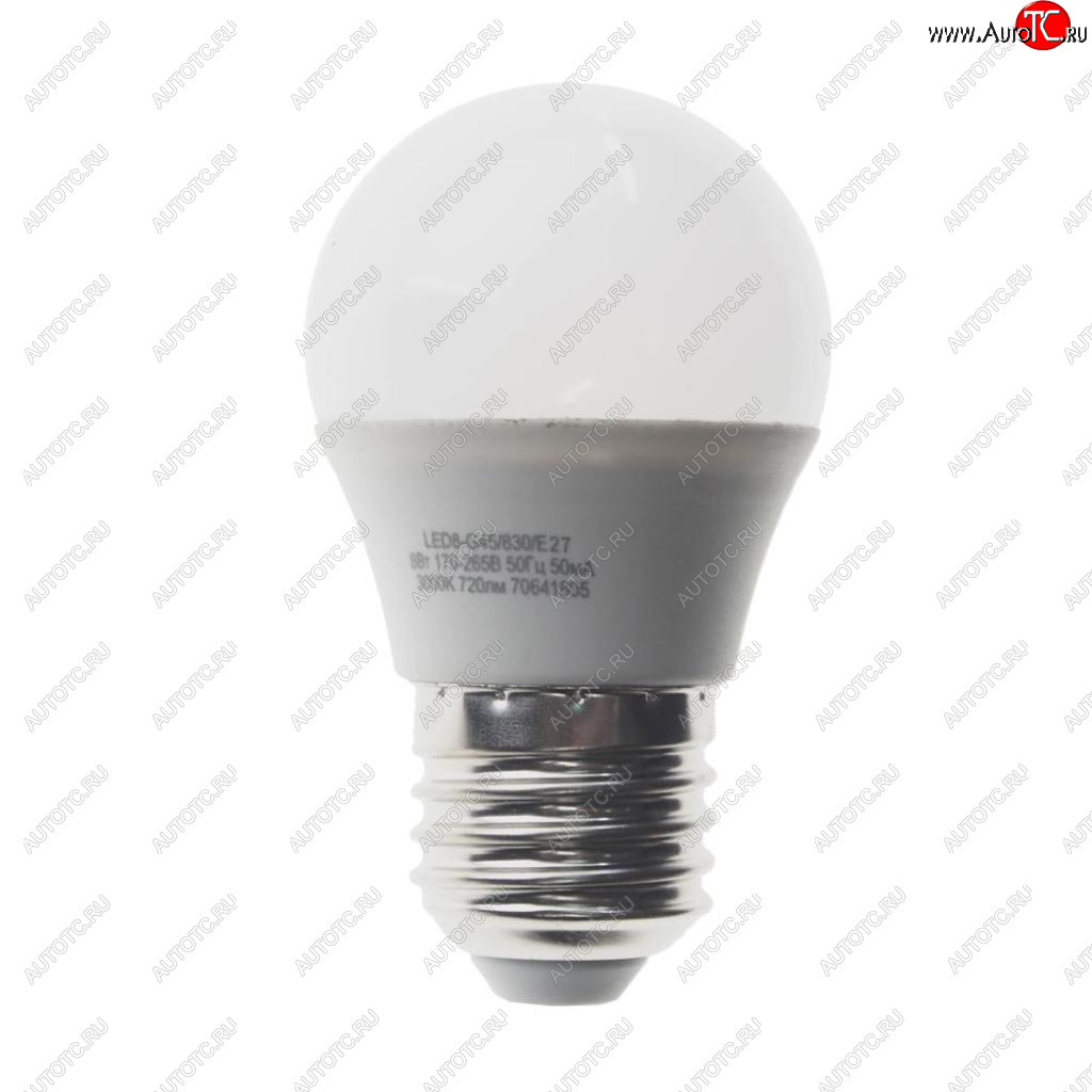 129 р. Лампа светодиодная E27 G45 8W (75W) 220V теплый BasicPower CAMELION CAMELION led8-g45830e27  с доставкой в г. Керчь