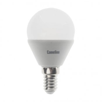 127 р. Лампа светодиодная E14 G45 8W (75W) 220V холодный BasicPower CAMELION CAMELION led8-g45845e14  с доставкой в г. Керчь. Увеличить фотографию 1