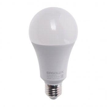 329 р. Лампа светодиодная E27 A70 35W (300W) 220V холодный ERGOLUX ERGOLUX led-a70-35w-e27-4k  с доставкой в г. Керчь. Увеличить фотографию 1