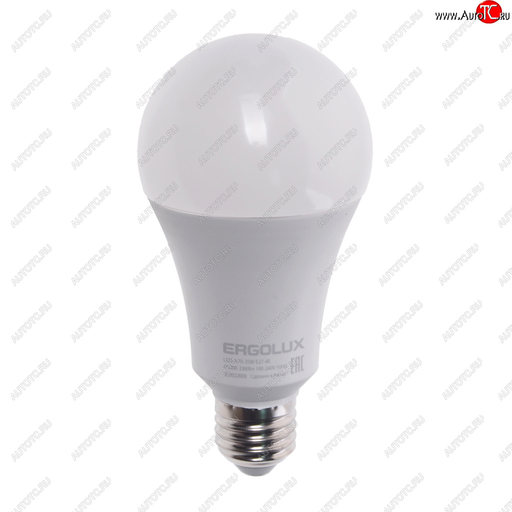 329 р. Лампа светодиодная E27 A70 35W (300W) 220V холодный ERGOLUX ERGOLUX led-a70-35w-e27-4k  с доставкой в г. Керчь