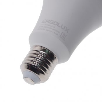 379 р. Лампа светодиодная E27 A70 35W (300W) 220V дневной свет ERGOLUX ERGOLUX led-a70-35w-e27-6k  с доставкой в г. Керчь. Увеличить фотографию 2