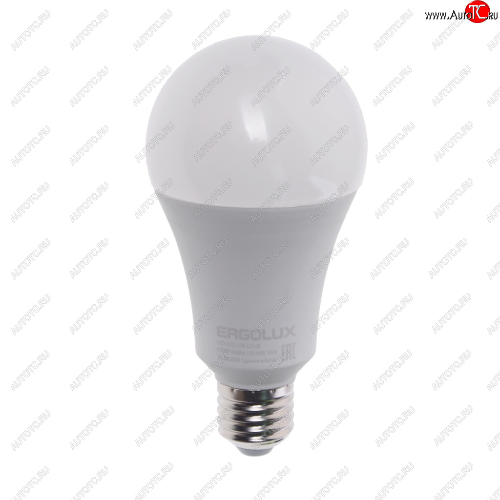 379 р. Лампа светодиодная E27 A70 35W (300W) 220V дневной свет ERGOLUX ERGOLUX led-a70-35w-e27-6k  с доставкой в г. Керчь