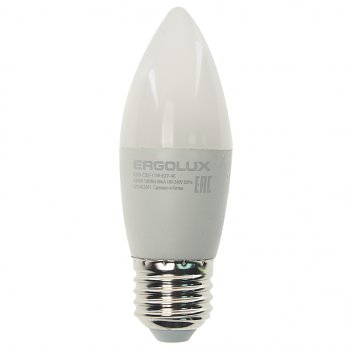 102 р. Лампа светодиодная E27 C35 11W (95W) 220V теплый ERGOLUX ERGOLUX led-c35-11w-e27-4k ERGOLUX led-c35-11w-e27-4k  с доставкой в г. Керчь. Увеличить фотографию 1