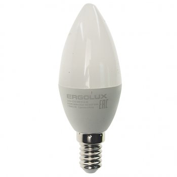 88 р. Лампа светодиодная E14 C35 9W (80W) 220V холодный ERGOLUX ERGOLUX led-c35-9w-e14-4k  с доставкой в г. Керчь. Увеличить фотографию 1