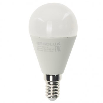100 р. Лампа светодиодная E14 G45 11W (95W) 220V дневной свет ERGOLUX ERGOLUX led-g45-11w-e14-6k  с доставкой в г. Керчь. Увеличить фотографию 1