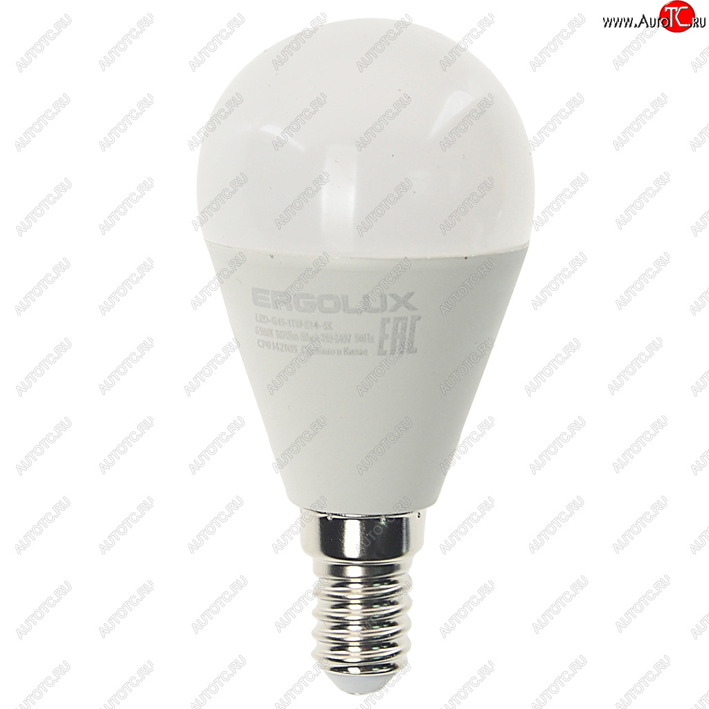 100 р. Лампа светодиодная E14 G45 11W (95W) 220V дневной свет ERGOLUX ERGOLUX led-g45-11w-e14-6k  с доставкой в г. Керчь